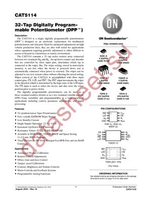 CAT5114VI-00-GT3 datasheet  